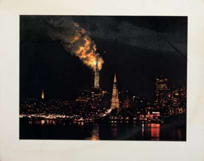 Original Concept Artwork (2) from The Towering Inferno (TCF, 1974). (Total: 2 Items)