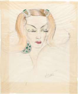 The Sign of the Cross (Paramount, 1932), Group of (5) Concept Artworks by Natalie Visart and Mitchell Leisen. (Total: 5 Items)