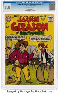 Jackie Gleason and the Honeymooners #9 (DC, 1957) CGC VF- 7.5 Cream to off-white pages. | Heritage
