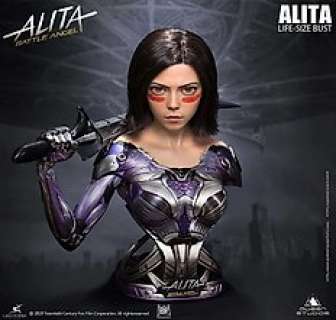 Alita Battle Angel - Alita Battle Angel - Silicone Lifesize Bust - Queen Studios - See images and description - Charity Auction