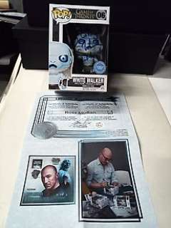 Game of the Thrones | Game of The Thrones - Funko Pop 06 Signed in person by Ross Mullan (+) "White Walker" Nerd Show Bologna 2020 with - Autograph , Funko Pop | Catawiki