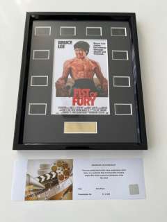 Fist Of Fury Film Cell Display - Fist Of Fury Film Cell Display - Bruce Lee, Nora Miao, James Tien