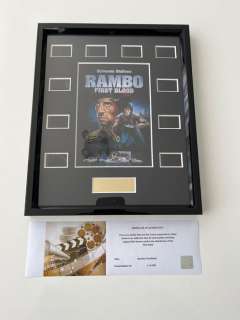 Rambo First Blood Part I Film Cell Display | Rambo First blood Part I Film Cell Display - Sylvester Stallone, Richard Crenna, David Caruso | Catawiki