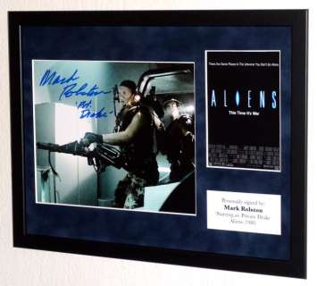 Aliens | Aliens - Mark Rolston (Private Drake) Framed, signed + COA & GCC sticker | Catawiki