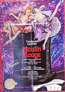 Moulin Rouge - Toulouse Lautrec, Zsa Zsa Gabor, Christopher Lee - Moulin Rouge - Toulouse Lautrec, Zsa Zsa Gabor, Christopher Lee - Germany Movie Theatre RR Poster 1974