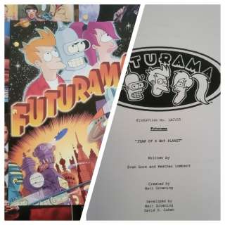 Script - Matt Groening - FUTURAMA - Fear of the bot planet - 1999 | Catawiki