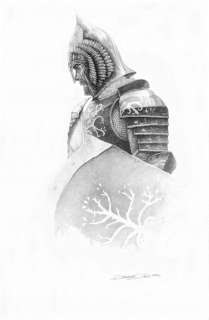 Rodriguez Ramal, Joaquin - The Lord of The Rings: Aragorn - Original Drawing - 50 x 32 cm - Pencil Art - Original Artwork | Catawiki