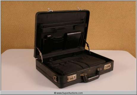 Lot 138 - "Law Abiding Citizen" 2009 Black Leather Business Suit Case