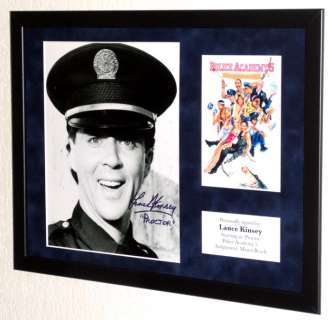Police Academy - Lance Kinsey (Proctor) Premium Framed, signed + Certificate of Authenticity | Catawiki
