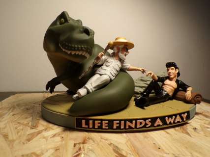 Miniature figurine - Jurassic Park - Hammond, Ian & Dino Charicatures (27x16x16 cm) - Resin | Catawiki
