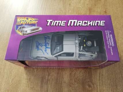 Back to the Future, Christopher Lloyd "Doc Brown" BTTF handsigned DeLorean Time Machine - in-person GCC Dortmund | Catawiki