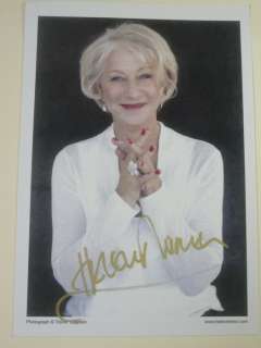 Helen Mirren, signed | Catawiki