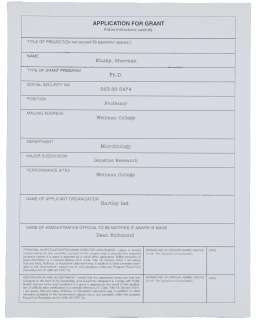 "The Nutty Professor" Sherman Klump’s (Eddie Murphy) Grant Application | Planet Hollywood Vault