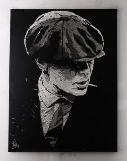 Peaky Blinders - Cillian Murphy - handpainted and signed painting - by PopArt artist Vincent Mink. - Portrait | Catawiki