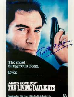 James Bond 007: The Living Daylights - Timothy Dalton, signed with COA | Catawiki