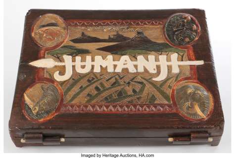 Jumanji screen used "closed version" board game....