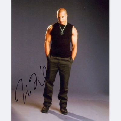 Fast and the Furious - Signed by Vin Diesel (Dominic Toretto) | Catawiki