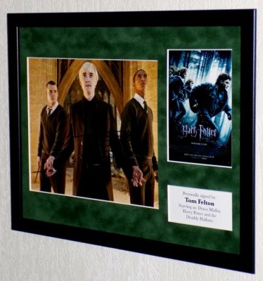 Harry Potter - Tom Felton (Draco Malfoy) Framed, signed + COA & Photo signing session