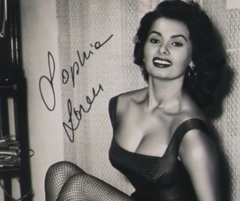 Two Women - Sofia Loren - Erotic Icon - Signed 20x25 cm Photo - with BECKETT COA | Catawiki