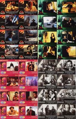 Spielberg - Friedkin - Spike Lee Lobby cards Lot - Jurassic Park - Jade - Mo Better Blues - Schindler’s List - Original US Lobby Cards 11x14 inch Lots of 1990’s | Catawiki