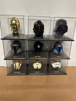 Star Wars - Lot of 9 - Helmets in vinyl cases - see images and description - Lucasfilm Ltd. | Catawiki