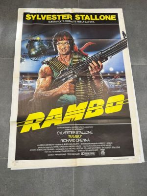 Poster cinematografico RAMBO - Action figure - 1980-1990 - Italy | Catawiki