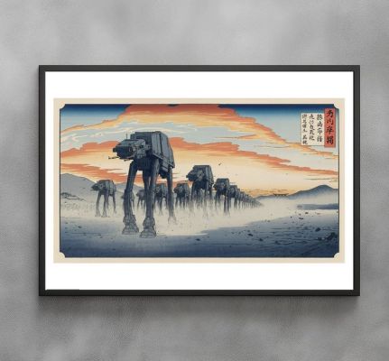 Star Wars - The Iron Procession - AT-AT Star Wars - Signed and numeroted 1/10 - Sato Hageshi | Catawiki