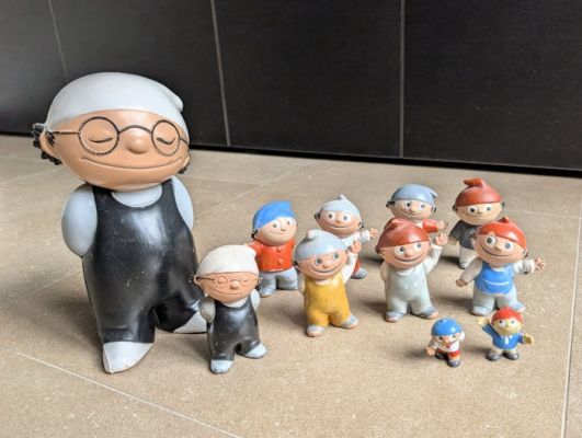 Mainzelmännchen - Set of 11 original vintage figurines - Wolf Gerlach - Goebel, West Germany 1960-70s | Catawiki