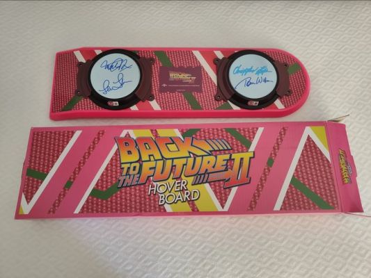 Back to the Future II - 4x Cast Signed Hoverboard – Michael J. Fox, Christopher Lloyd, Lea Thompson & Thomas F. Wilson –