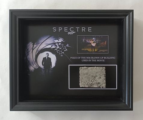 James Bond 007: Spectre - Original Framed MI6 Blown up building prop screen used piece in "Spectre" with b‘bc COA.