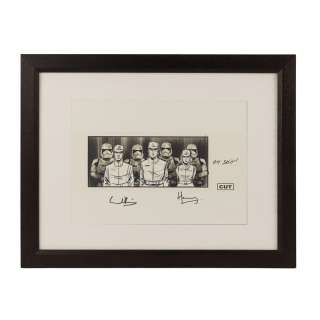 STAR WARS: THE LAST JEDI (2017) - Lot 387 - Limited Edition Printed Storyboard Autographed by Prince William and Prince Harry