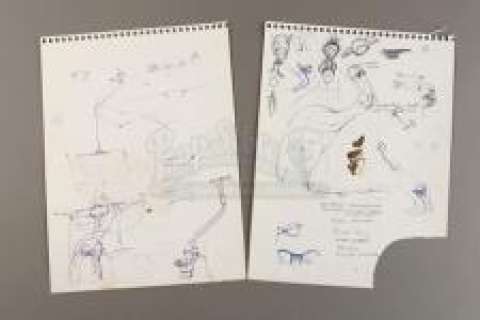 Star Wars: Episode IV | A NEW HOPE - Hand-Drawn Hammerhead Alien Sketches by Jon Berg | Propstore