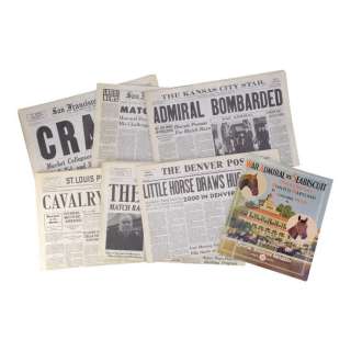 SEABISCUIT (2003) - Lot #1518 : Set of Seven Newspapers, Five Racing Forms, and One Program