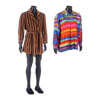 ROCKETMAN (2019) - Lot #1587 : Elton John‘s (Taron Egerton) Screen-matched Dressing Gown, Shirt and Slippers