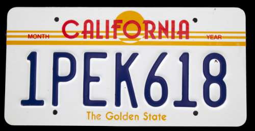 PULP FICTION BRUCE WILLIS BUTCH COOLIDGE HONDA CIVIC LICENSE PLATE | Julien’s