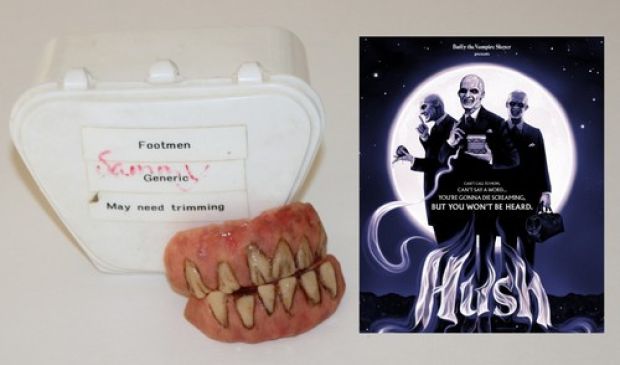 Buffy the Vampire Slayer screen used prop HUSH monster worn TV Demon teeth COA