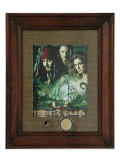 Pirates Of The Caribbean Gold Nugget- Coin- Artwork Signed By Johnny Depp | Premiere Props