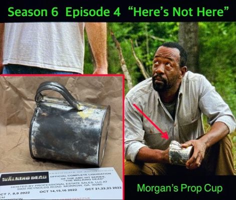 The Walking Dead Prop Morgan Cup Season 6 Origin Story With COA (Box #618)