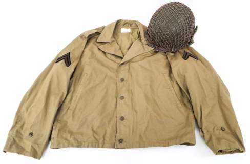 Lot 69780 - CHARLES BRONSON COMBAT COSTUME UNIFORM & HELMET