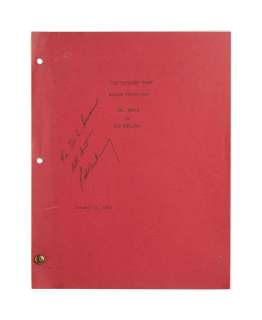 The Twilight Zone - Rod Serling Signed "Mr. Bevis" Script