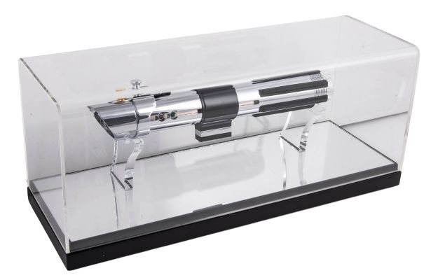 2004 Star Wars Episode II: Attack of the Clones Anakin Skywalker LE (Artist Proof) Official Prop Replica Lightsaber - Includes Clear Display Case, Original Storage Box, Shipping Box - 11" - Master Replicas COA | Goldin