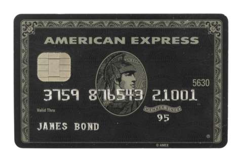 JAMES BOND - QUANTUM OF SOLACE: JAMES BOND’S AMERICAN EXPRESS CENTURION CARD (WITH DVD) | Julien’s