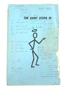 Lot 2188 - The Saint Steps In (1954) - Original script for the Episode aired 13 November 1964, 64 pages with…