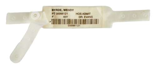 Lot 560 - OZARK: LAURA LINNEY "WENDY BYRDE" HOSPITAL BRACELET PROP