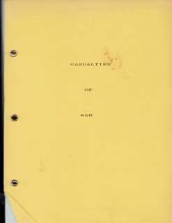 Casualties of War original script | Piece of the Past
