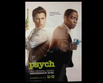 Psych - Lot 1294B - Autographed ‘Psych‘ Poster - 2