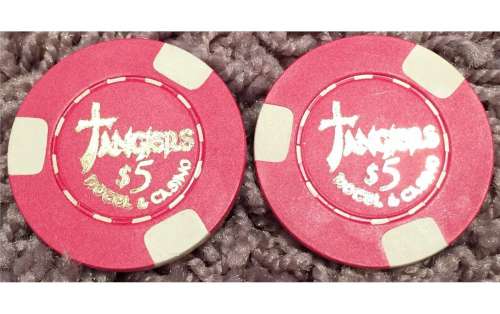 Lot of (2) Tangiers Casino Chips from the Joe Pesci and Robert De Niro film "Casino" | Piece of the Past