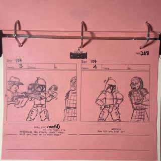 Original Robot Chicken Star Wars Storyboards Boba Fett 2 COA Rare Prop | Mynt Auctions