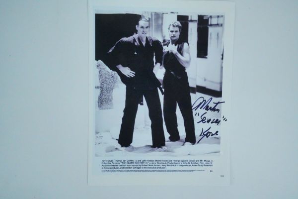 The Karate Kid Part III Martin Kove Signed 8" x 10" Photo | GWS Auctions