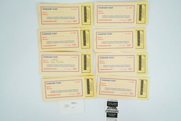 Lot 94 - Carnivale (2003) Lot of (11) Prop Bus Tickets | GWS Auctions